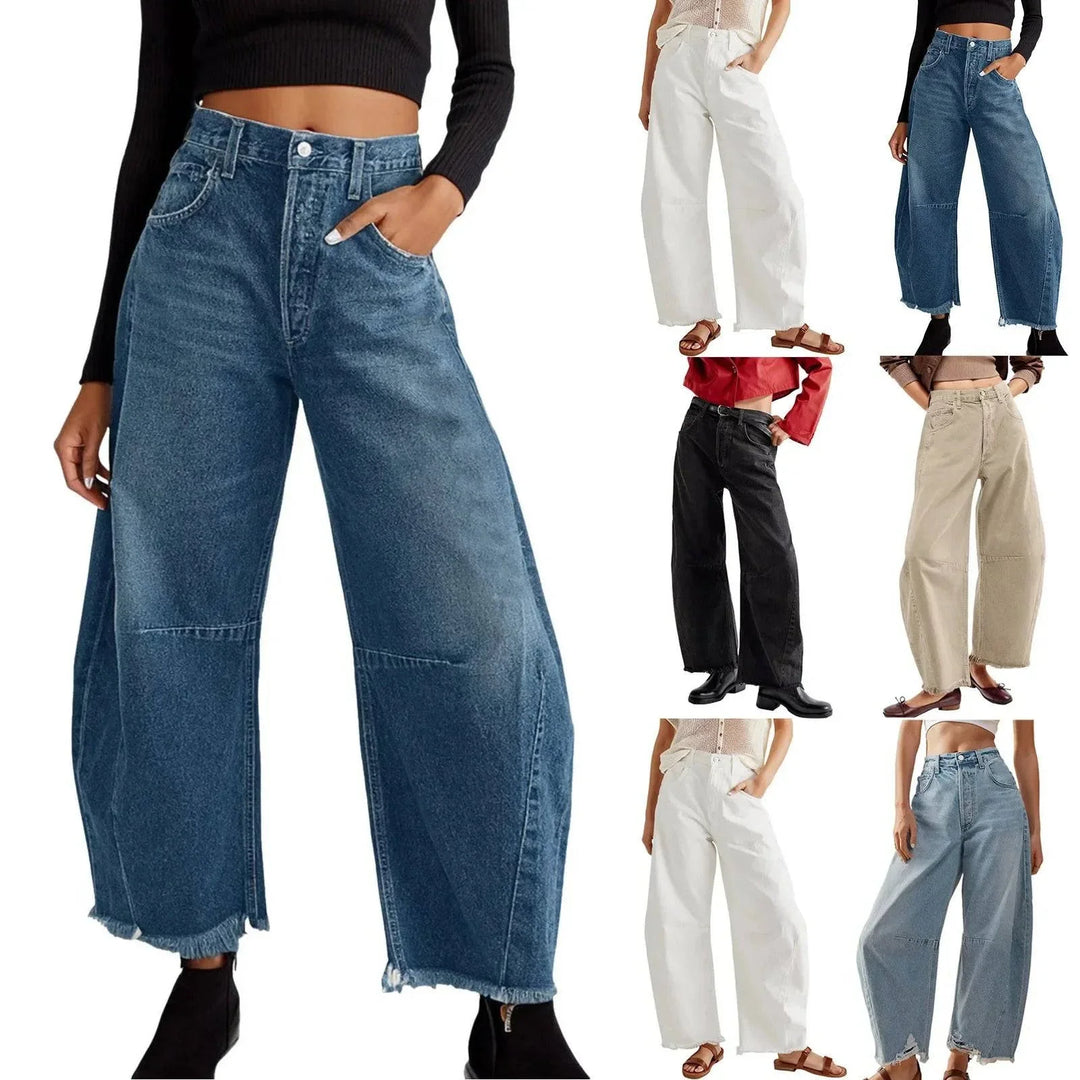 Serena | Women’s high-waist relaxed fit wide-leg jeans