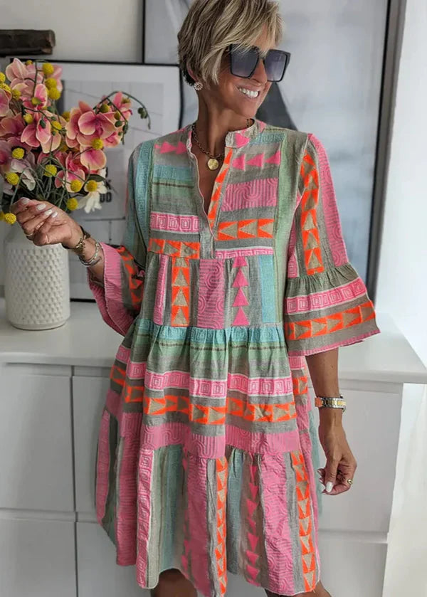 Brielle | Women’s summer dress with v-neck design