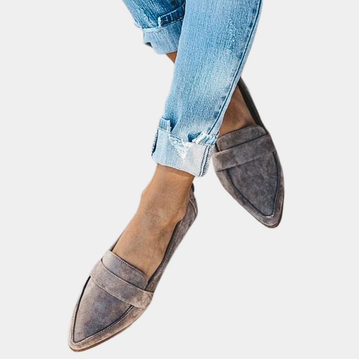 Aveline | Women's loafers with stitched edge and rounded toe