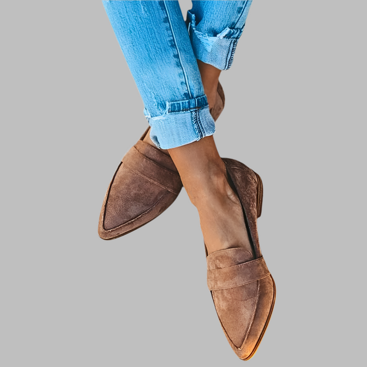 Aveline | Women's loafers with stitched edge and rounded toe