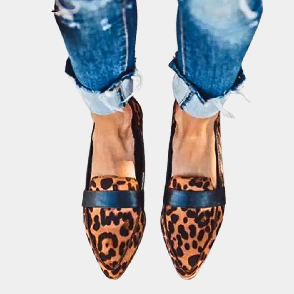 Aveline | Women's loafers with stitched edge and rounded toe