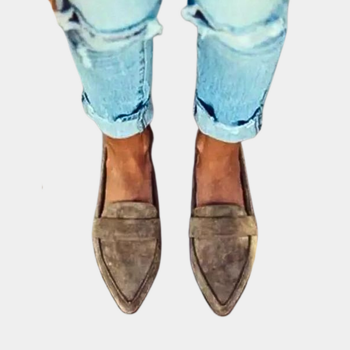 Aveline | Women's loafers with stitched edge and rounded toe