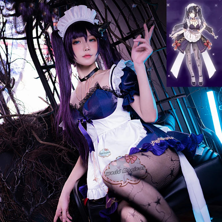 Sophia | Women's anime-inspired gothic maid cosplay costume set