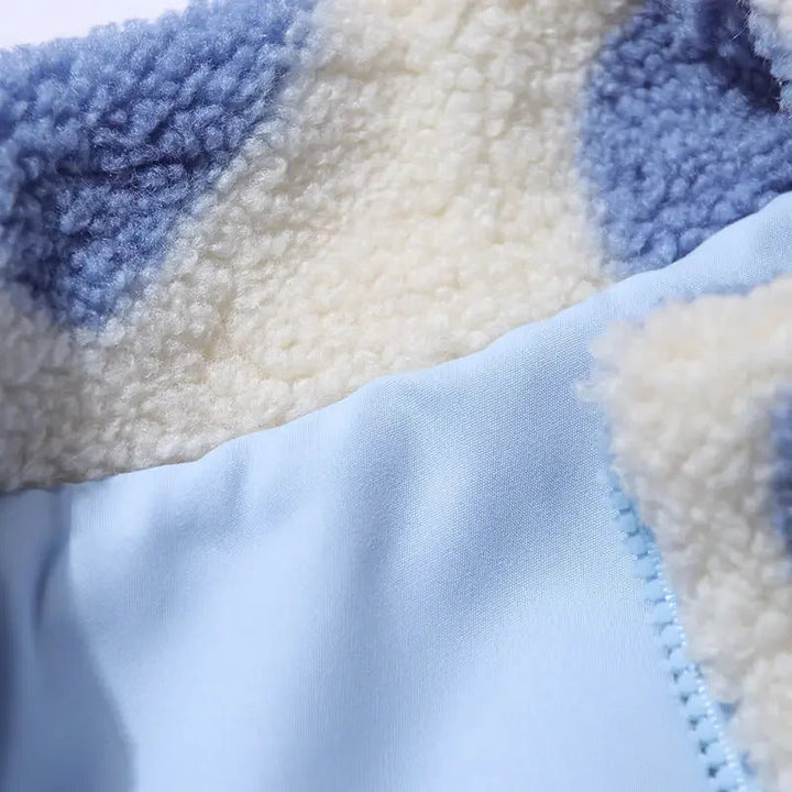 Andrea | Women’s reversible heart fleece jacket