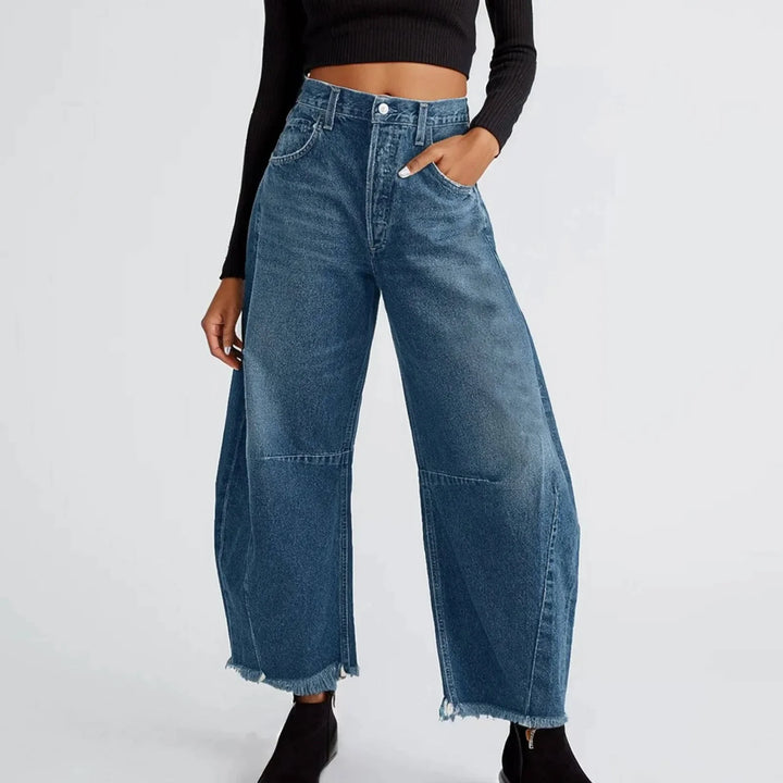 Serena | Women’s high-waist relaxed fit wide-leg jeans
