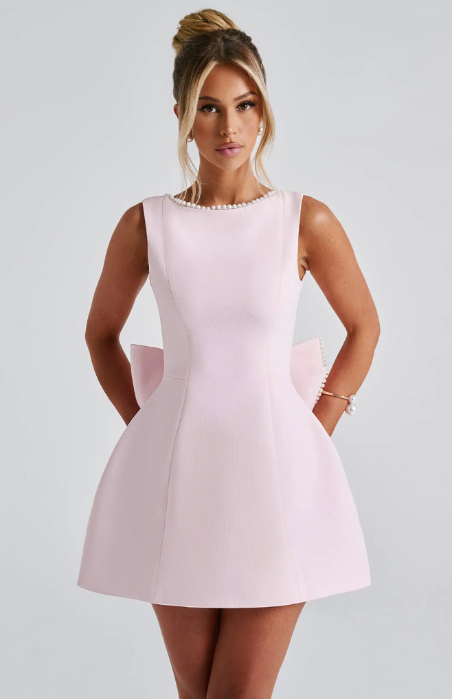 Annika | Women’s elegant back-bow midi dress
