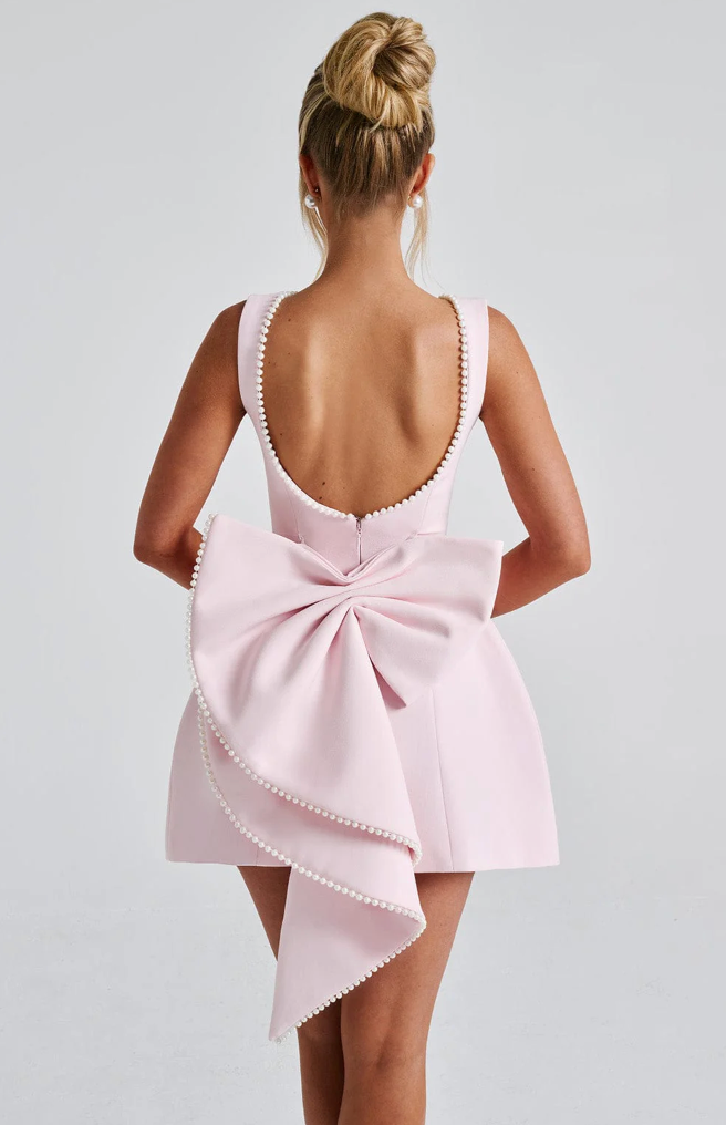 Annika | Women’s elegant back-bow midi dress