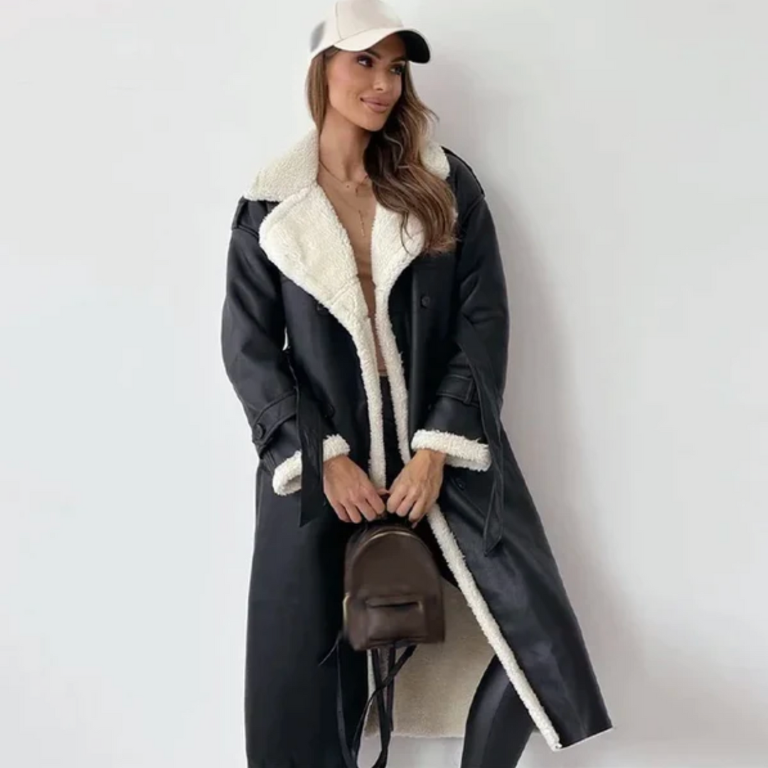 Lewis | Women’s longline faux shearling coat