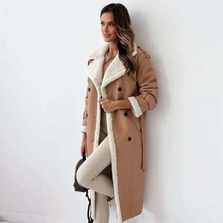 Lewis | Women’s longline faux shearling coat