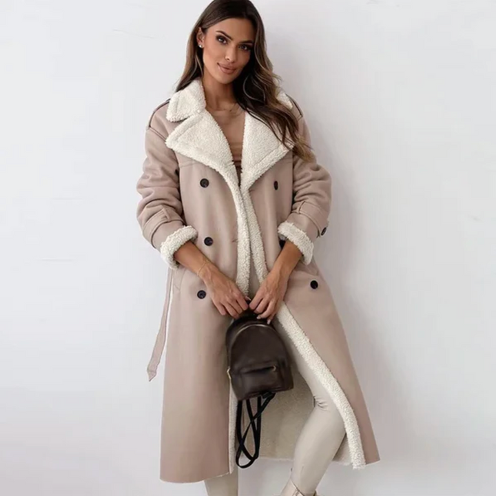 Lewis | Women’s longline faux shearling coat