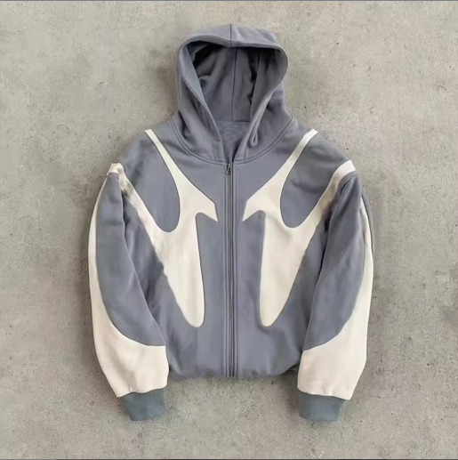 Velisse | Women’s striped hooded sweatshirt with a casual wind-resistant profile