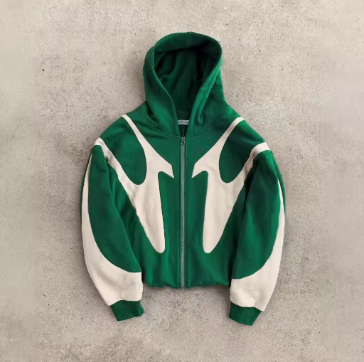 Velisse | Women’s striped hooded sweatshirt with a casual wind-resistant profile