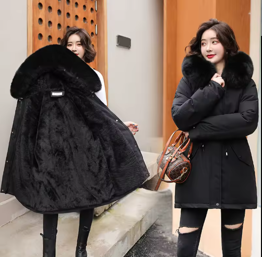 Syrale | Women’s casual winter coat with a soft collar and relaxed seasonal profile