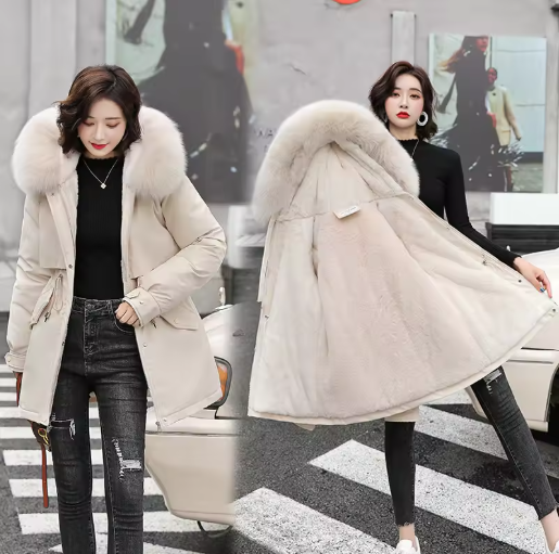 Syrale | Women’s casual winter coat with a soft collar and relaxed seasonal profile