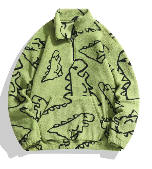 Erin | Women’s patterned fleece jacket with a soft full-zip silhouette