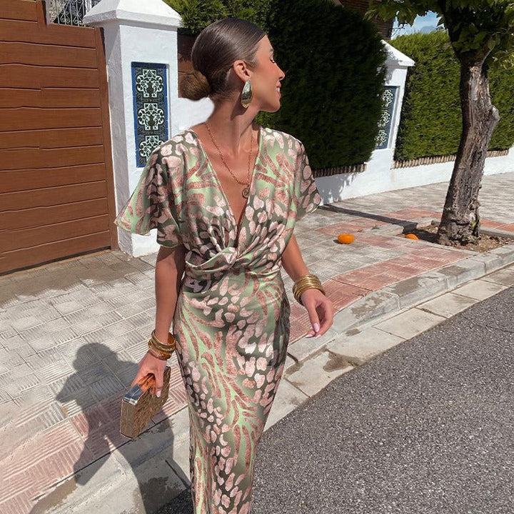 Ailsa | Women's elegant wrap maxi dress