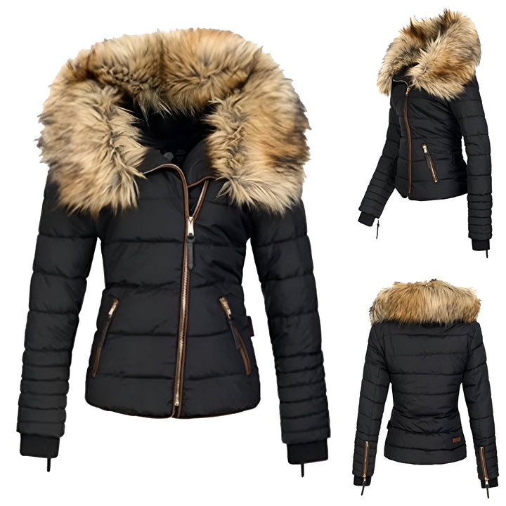Lara | Women’s faux fur hooded winter jacket
