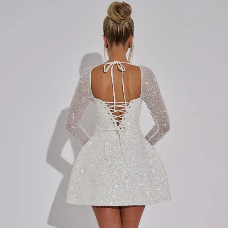 Ashira | Women's elegant sequin mini dress