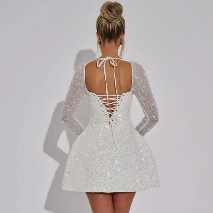 Ashira | Women's elegant sequin mini dress