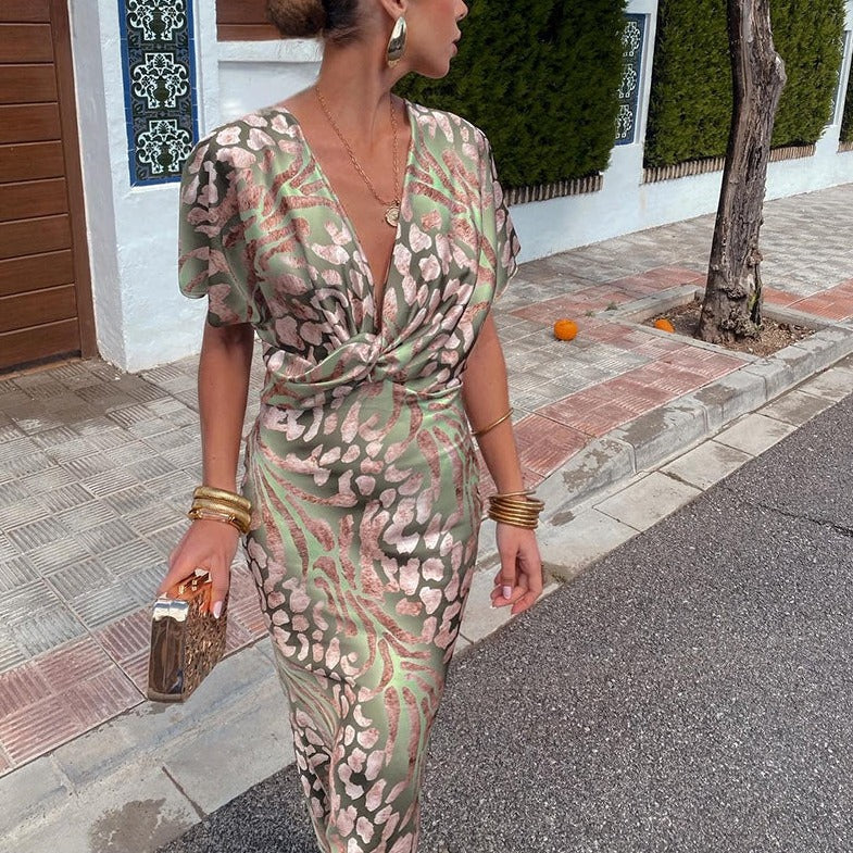 Ailsa | Women's elegant wrap maxi dress