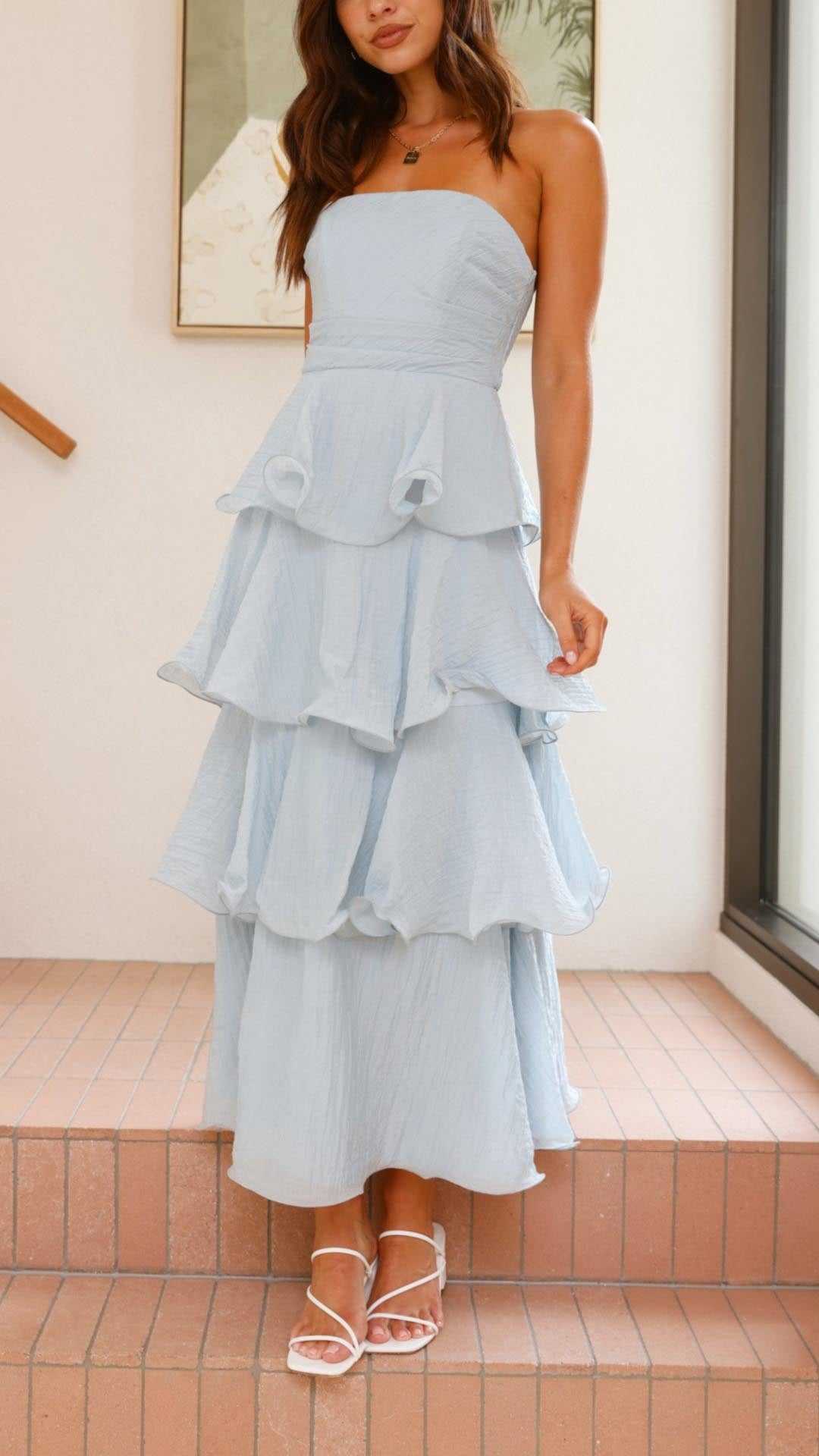 Elodie | Women’s ruffle maxi dress