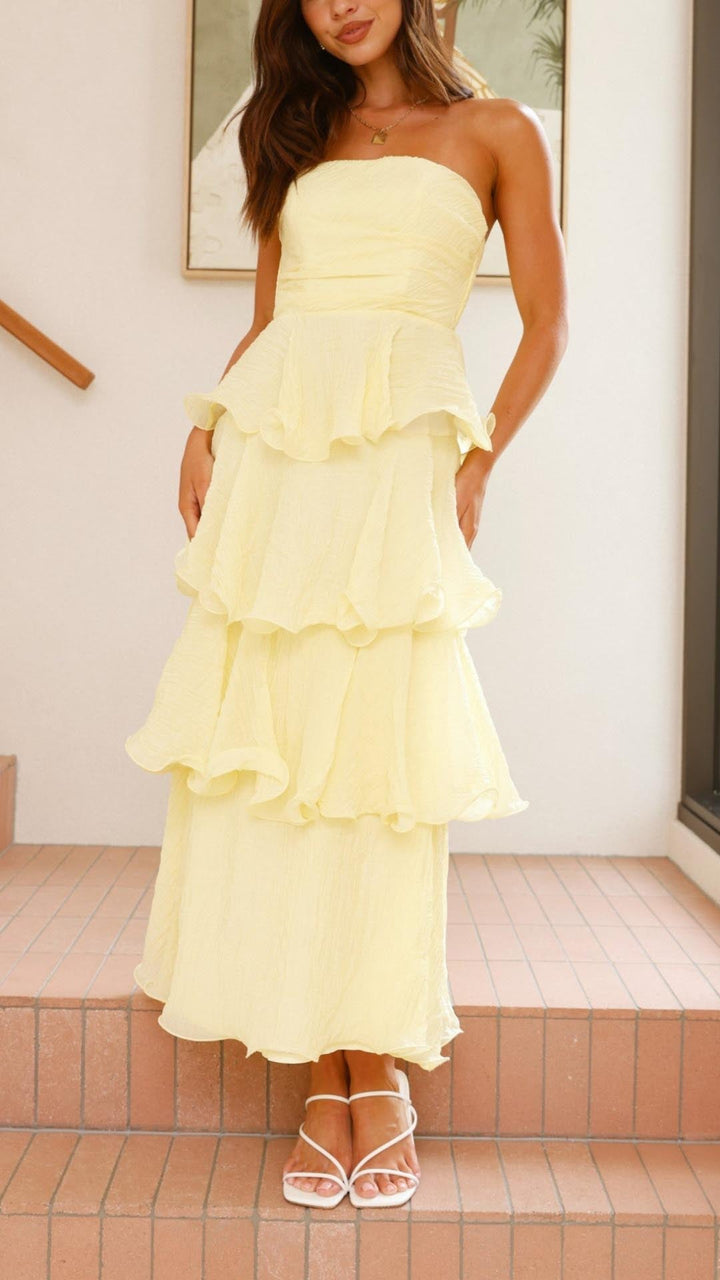 Elodie | Women’s ruffle maxi dress