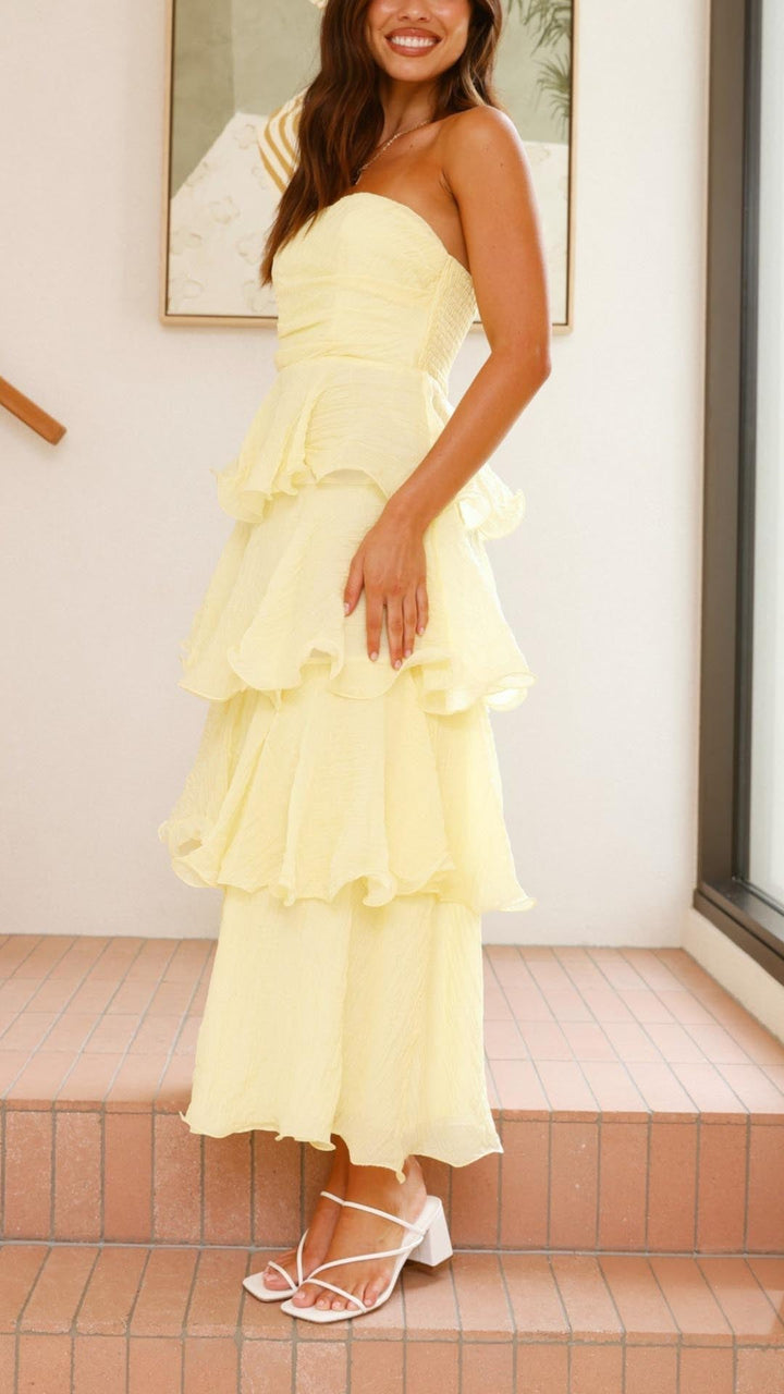 Elodie | Women’s ruffle maxi dress