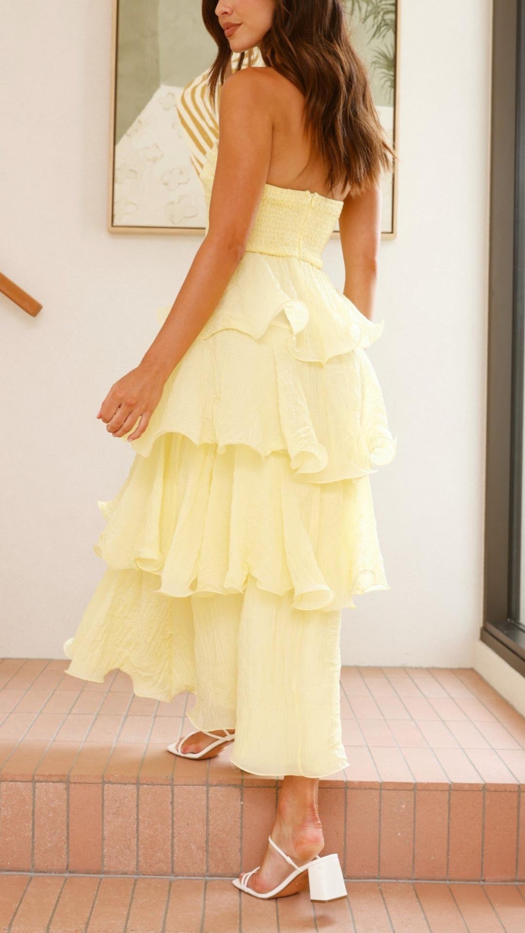 Elodie | Women’s ruffle maxi dress