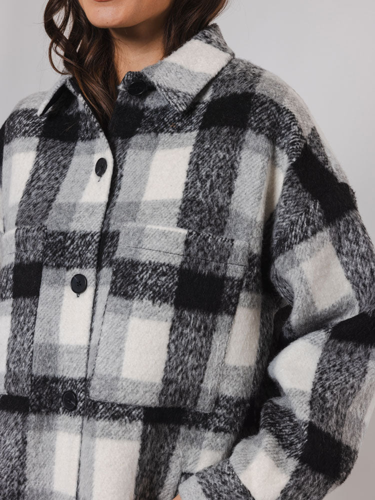 Rachel | Women’s long checked coat