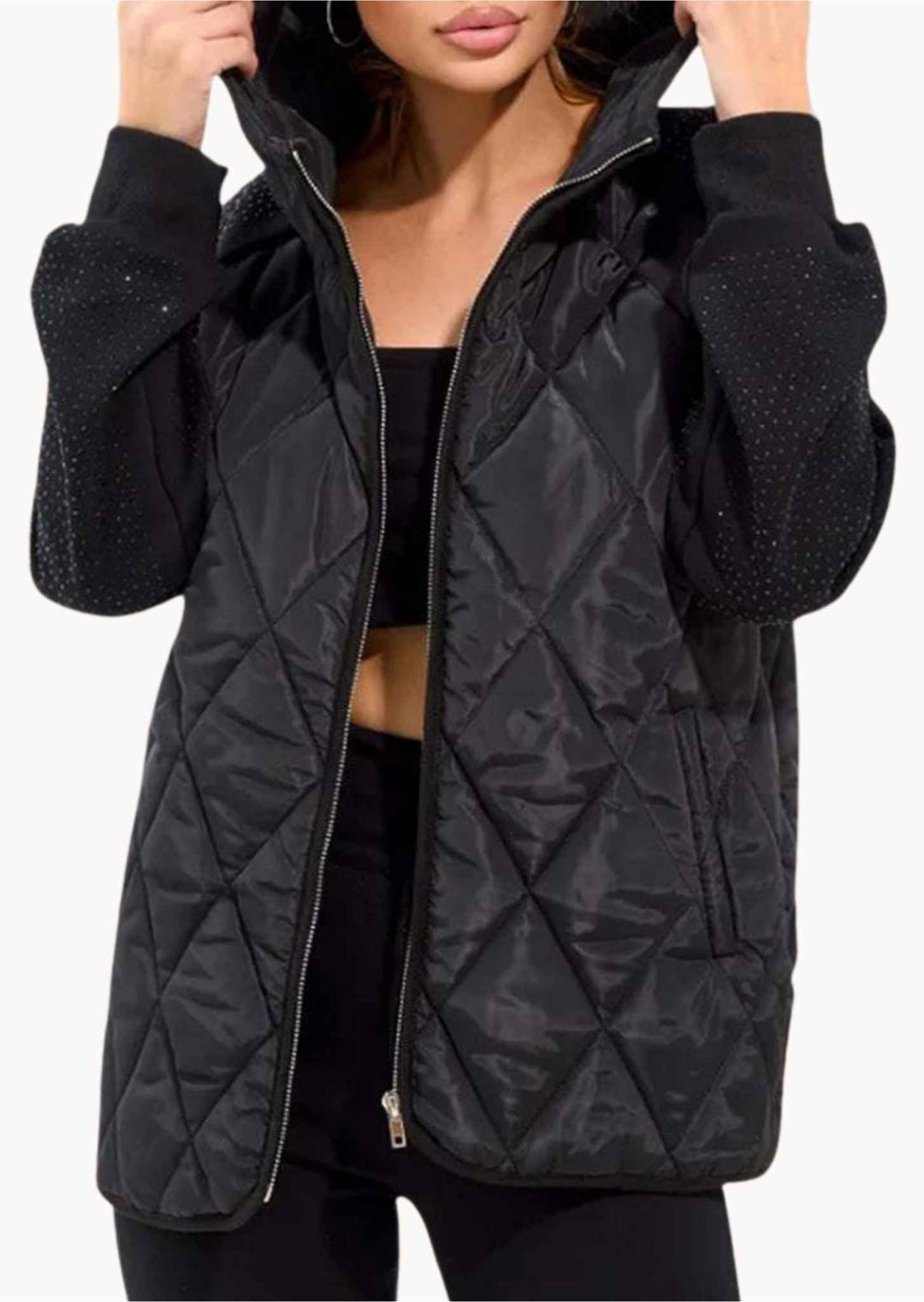 Gloria | Women’s diamond-patterned winter jacket