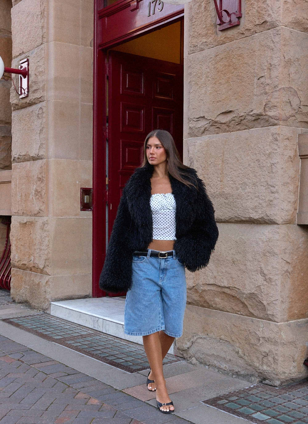 Jesse | Women’s cropped faux fur jacket