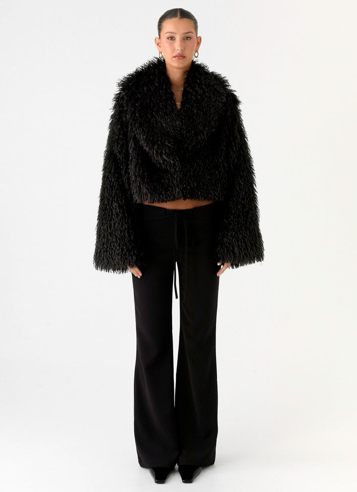 Jesse | Women’s cropped faux fur jacket