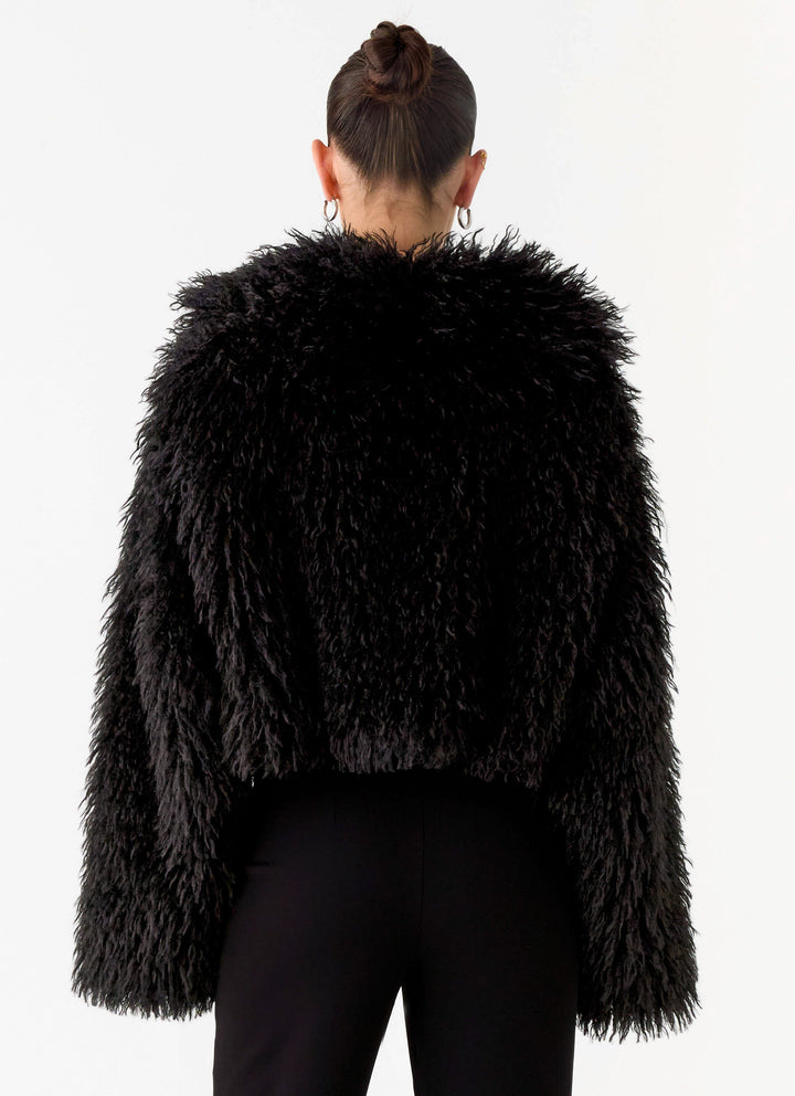 Jesse | Women’s cropped faux fur jacket