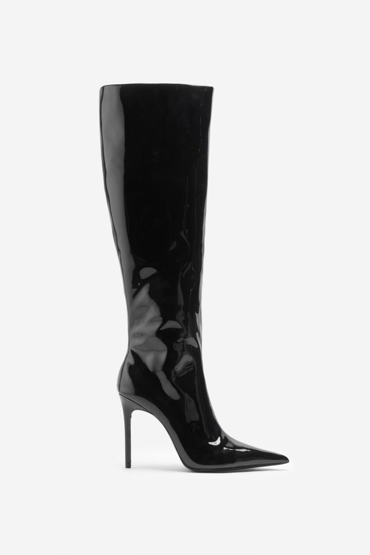 Yalena | Women’s glossy patent over-the-knee stiletto boots