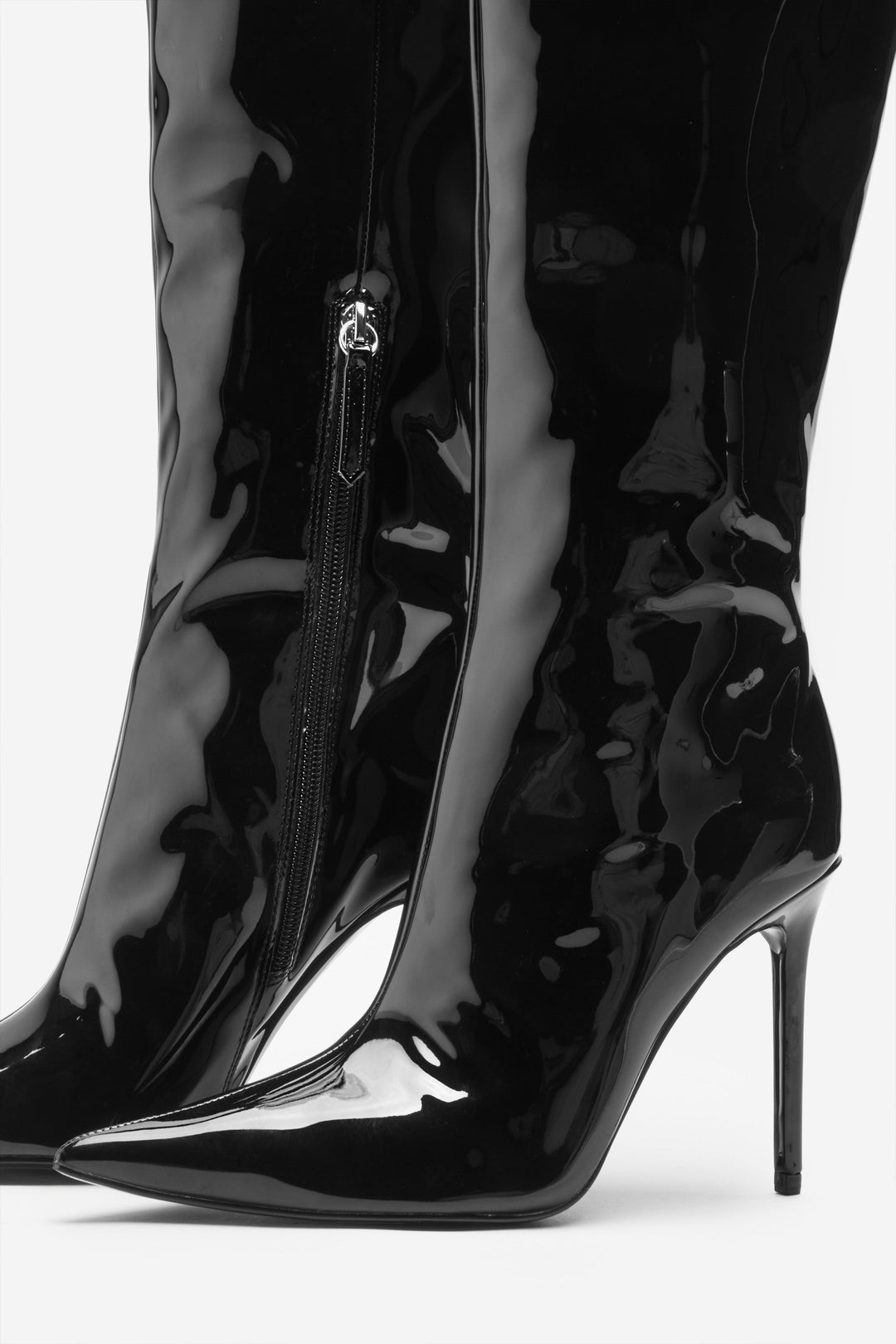 Yalena | Women’s glossy patent over-the-knee stiletto boots