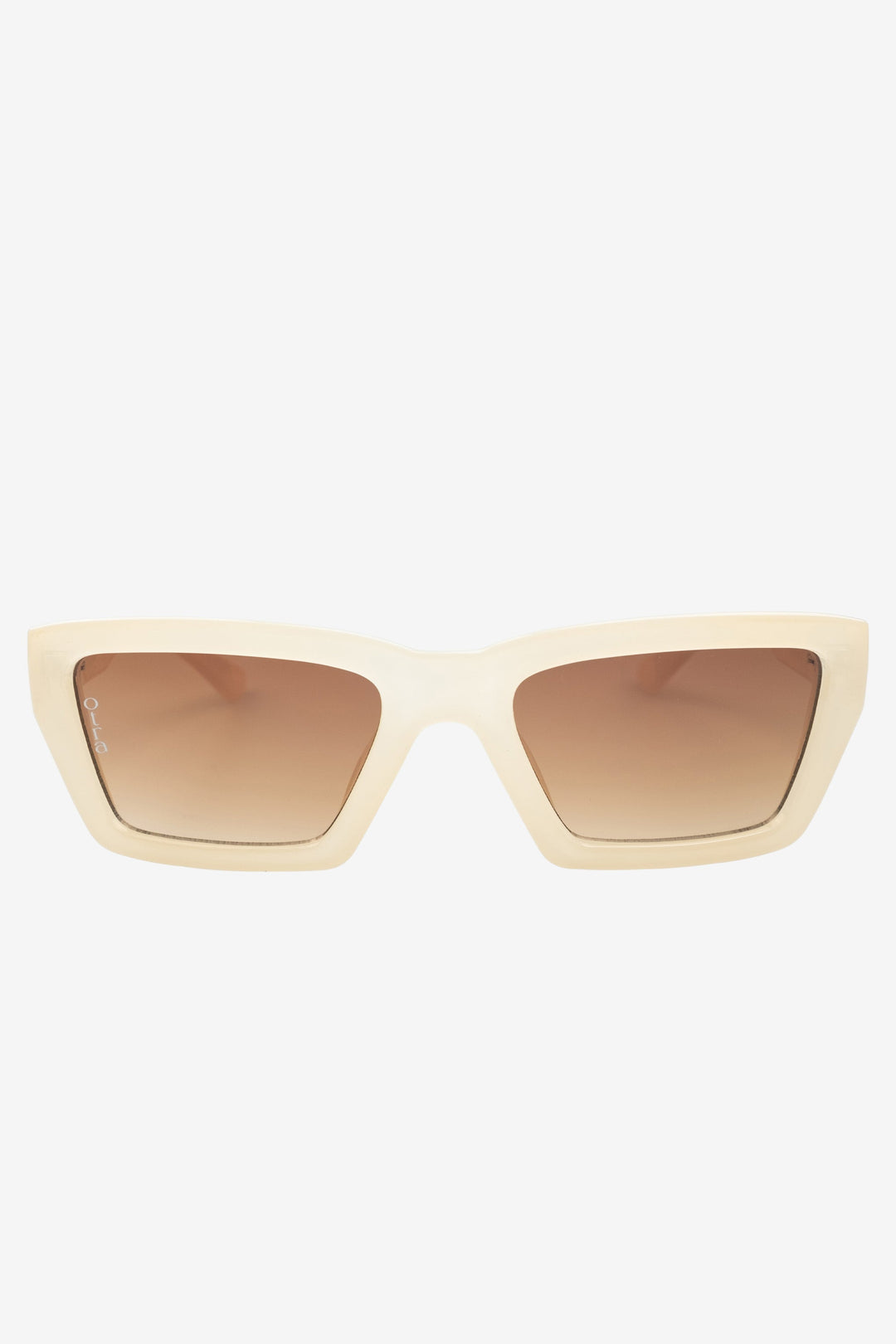 Yuri | Women’s square frame ivory sunglasses