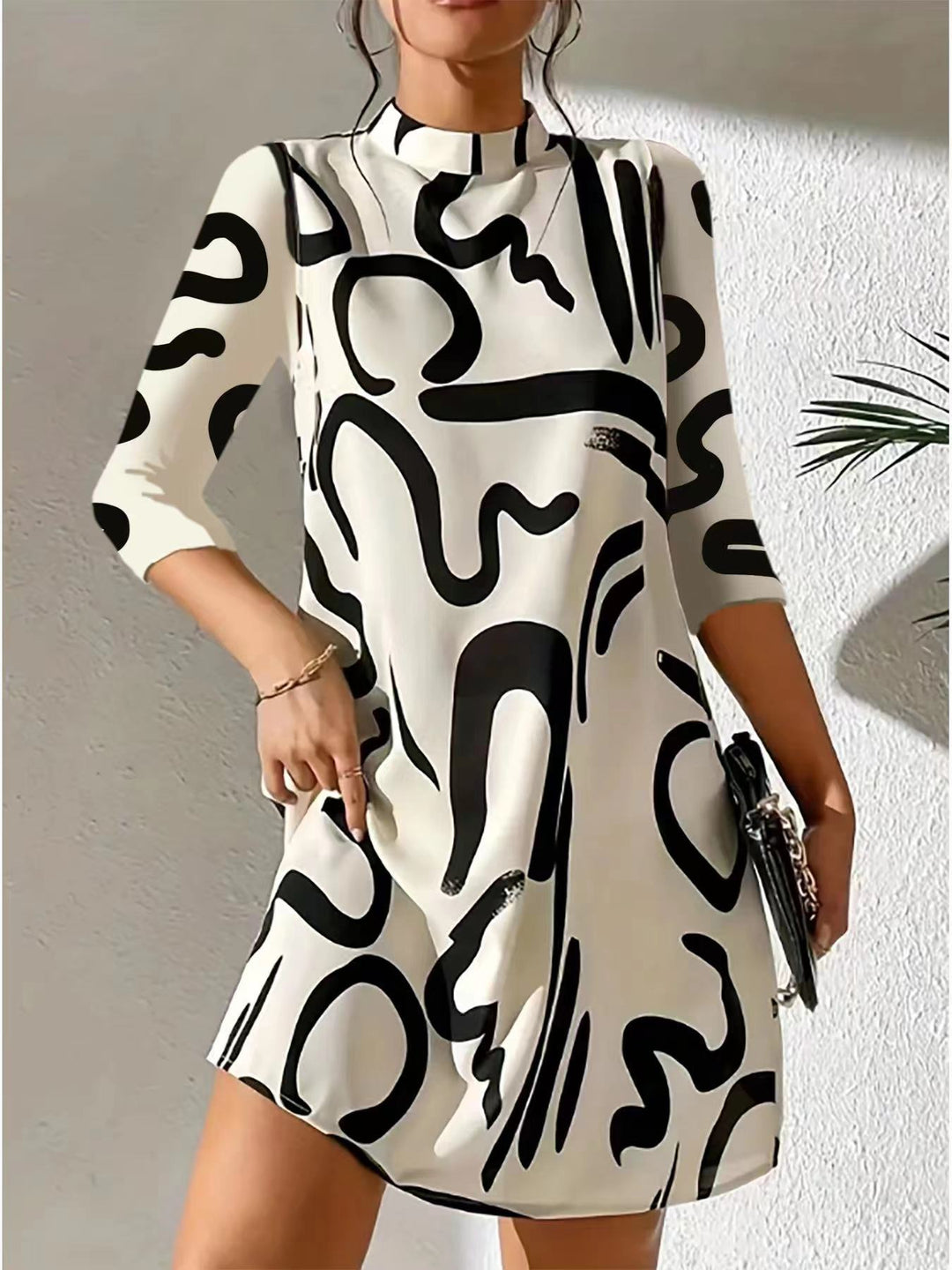 April | Women's stylish midi dress with relaxed fit