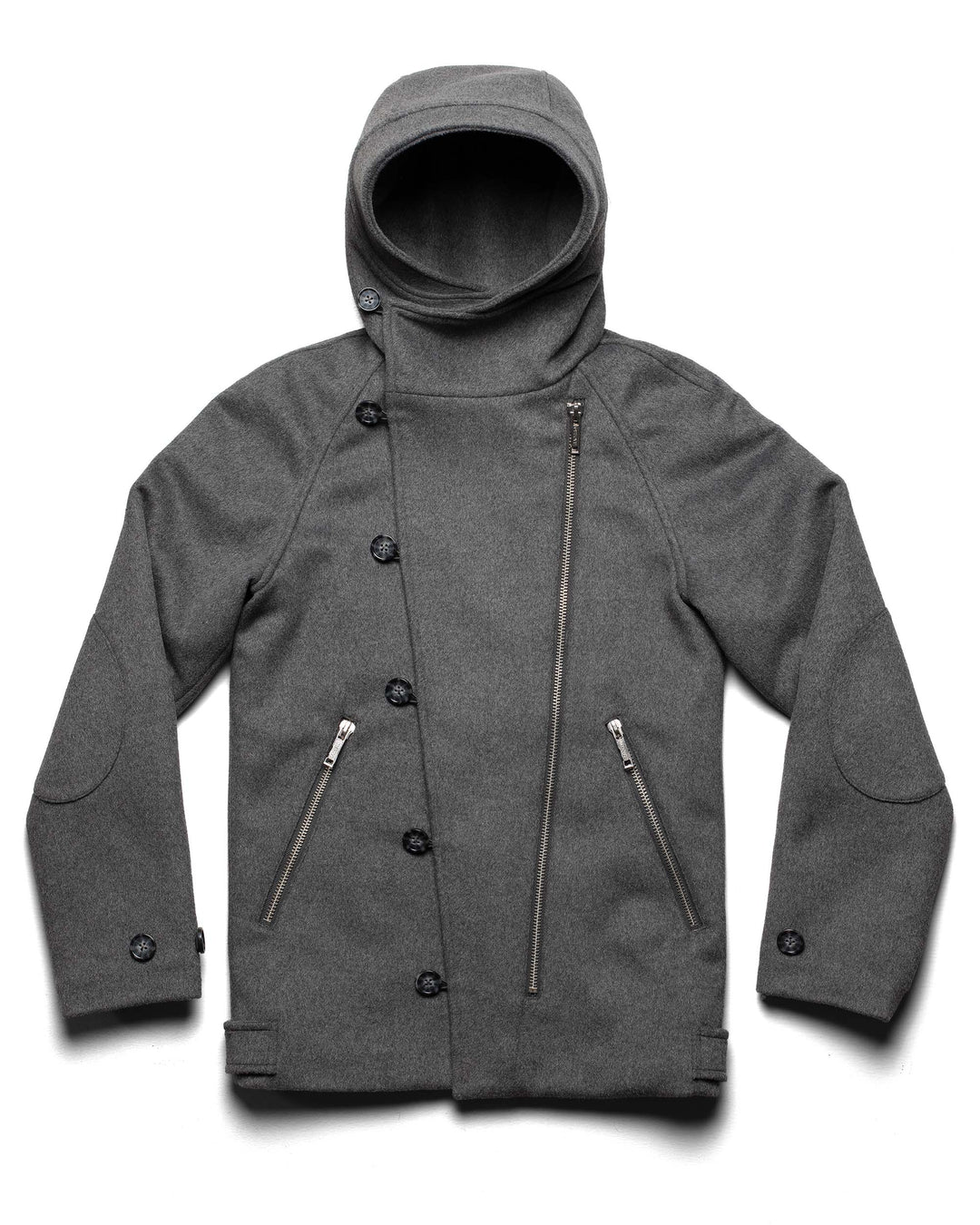 Alaura | Women’s wool-blend winter coat with asymmetrical zipper