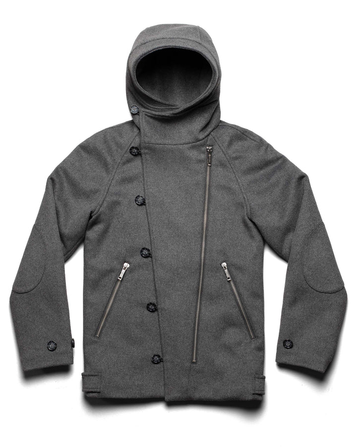 Alaura | Women’s wool-blend winter coat with asymmetrical zipper