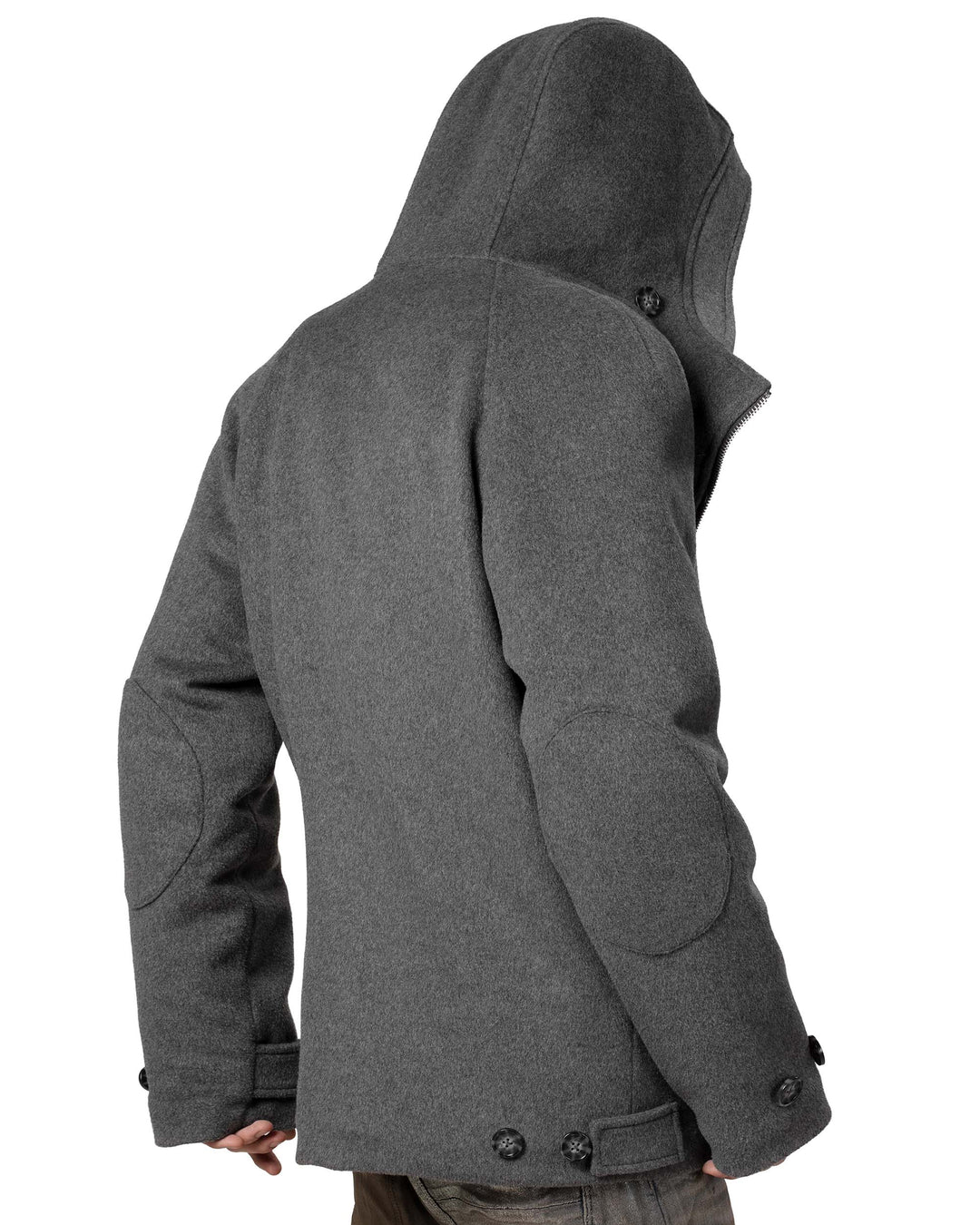 Alaura | Women’s wool-blend winter coat with asymmetrical zipper