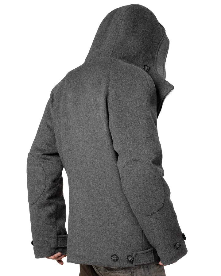 Alaura | Women’s wool-blend winter coat with asymmetrical zipper