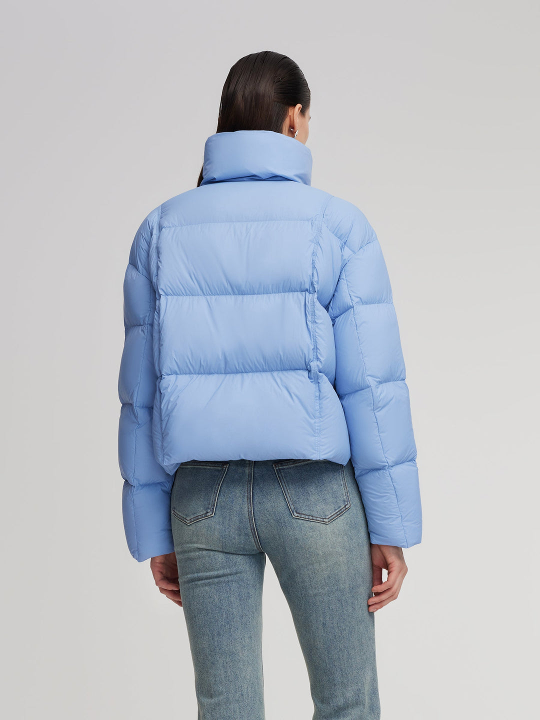 Elowen | Women’s cropped puffer jacket with oversized collar