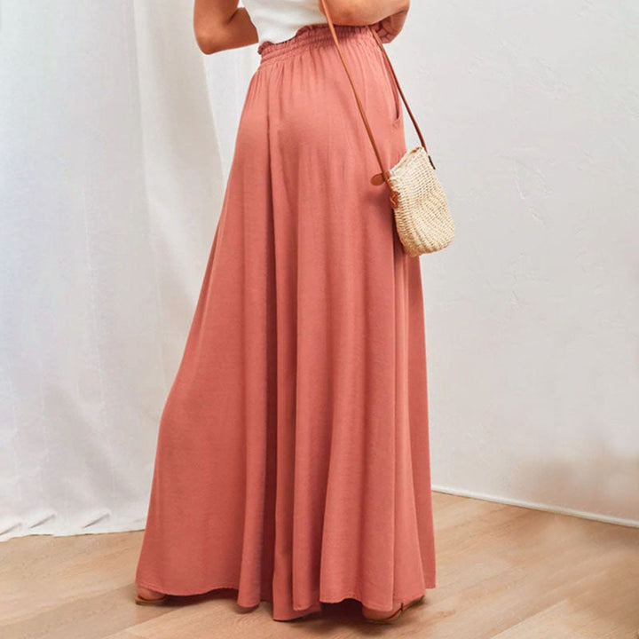Sofia | High-waist linen wide-leg pants