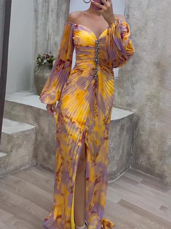 Brigit | Chic longleeve v-neck dress