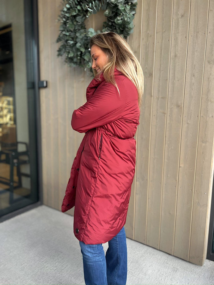 Charisse | Women’s wrap coat with a relaxed silhouette and sculpted shawl collar