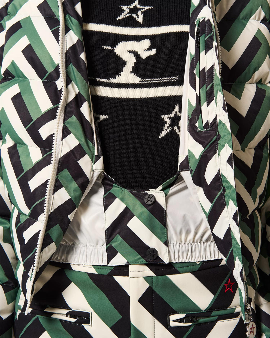 Briston | Women’s cropped ski jacket with flared shaping and hooded design