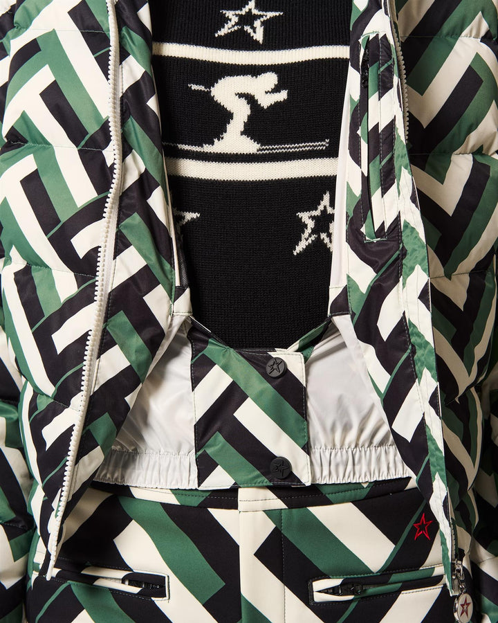 Briston | Women’s cropped ski jacket with flared shaping and hooded design