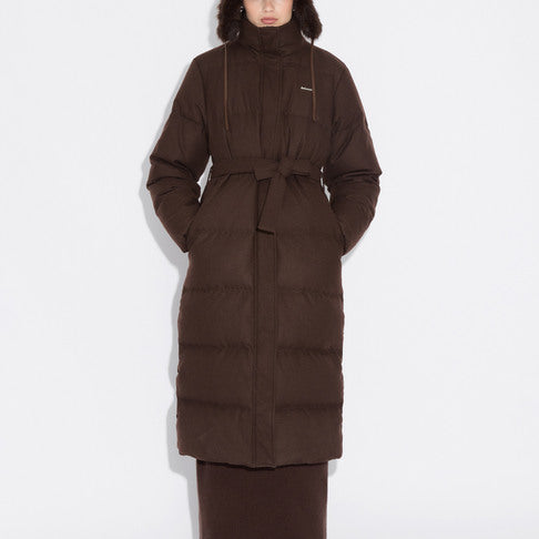 Jazmine | Women’s longline wool-blend down coat