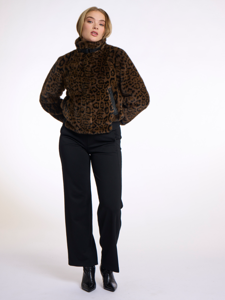 Ayanah | Women’s short faux-fur jacket