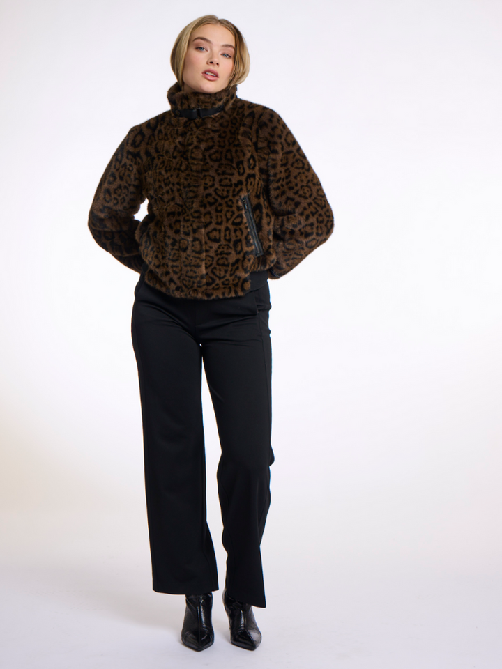 Ayanah | Women’s short faux-fur jacket